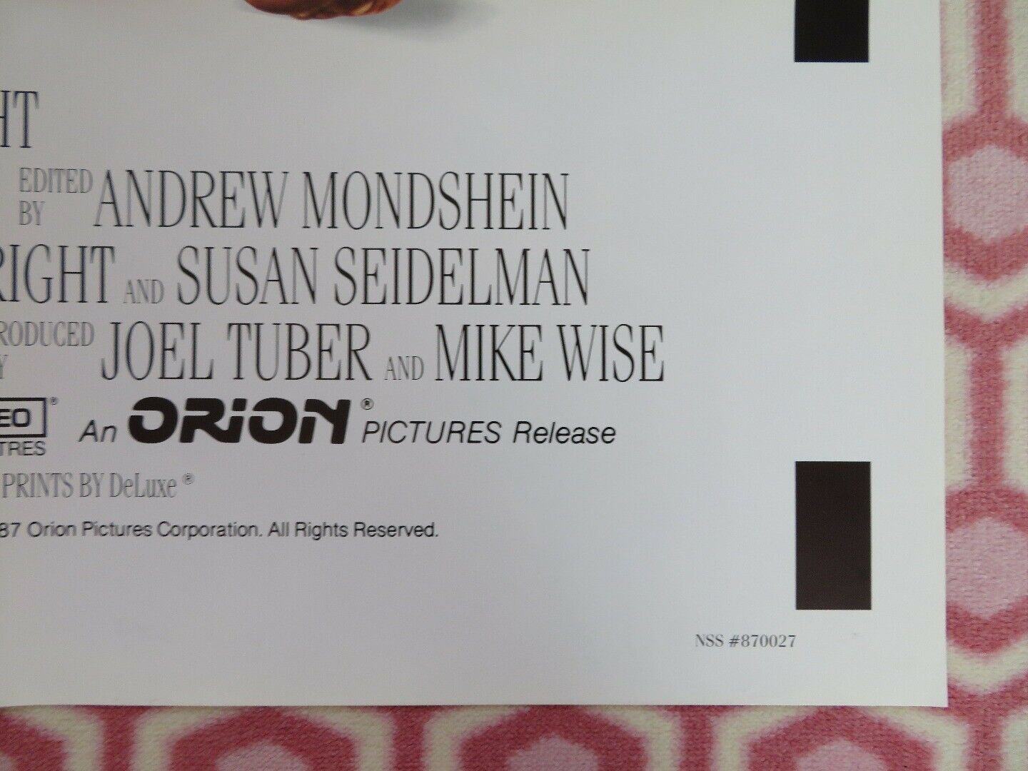 MAKING MR.RIGHT US ONE SHEET POSTER JOHN MALKOVICH ANN MAGNUSON 1987 Rendezvous Cinema Movie posters