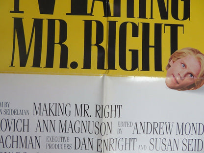 MAKING MR.RIGHT US ONE SHEET POSTER JOHN MALKOVICH ANN MAGNUSON 1987 Rendezvous Cinema Movie posters