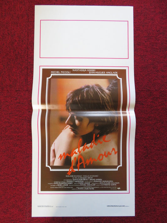 MALADY OF LOVE ITALIAN LOCANDINA (27.5"x13") POSTER NASTASSJA KINSKI 1988 Rendezvous Cinema Movie posters