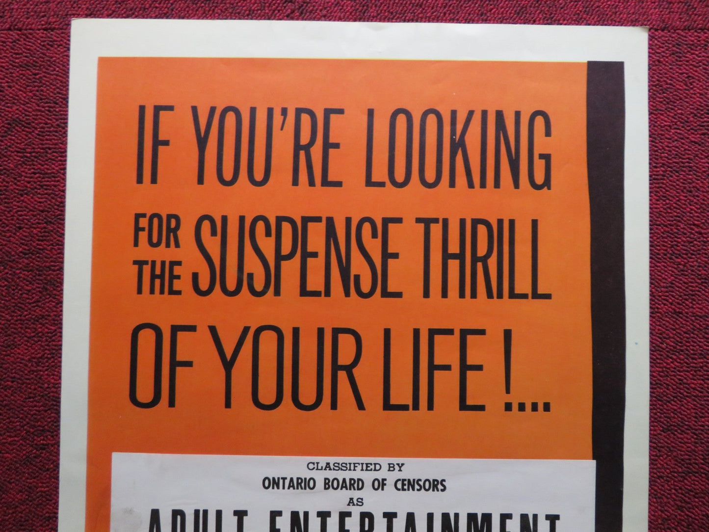 MALAGA US INSERT (14"x 36") POSTER TREVOR HOWARD DOROTHY DANDRIDGE 1962 Rendezvous Cinema Movie posters