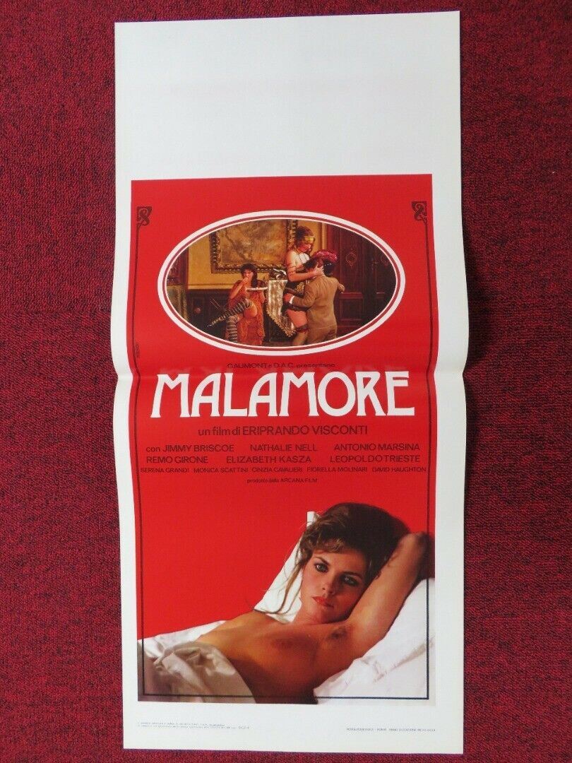 MALAMORE ITALIAN LOCANDINA (27.5"x12.5") POSTER JIMMY BRISCOE NATHALIE NELL 1982 Movie posters