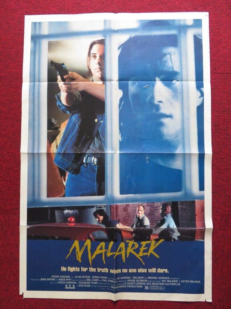 MALAREK US ONE SHEET POSTER ELIAS KOTEAS KERRIE KEANE 1988 Movie posters