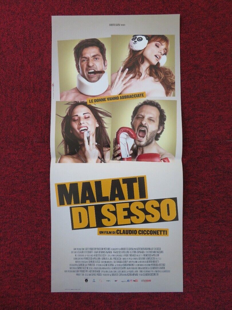 MALATI DI SESSO ITALIAN LOCANDINA (26.5"x12.5") POSTER FRANCESCO APOLLONI 2018 Rendezvous Cinema Movie posters