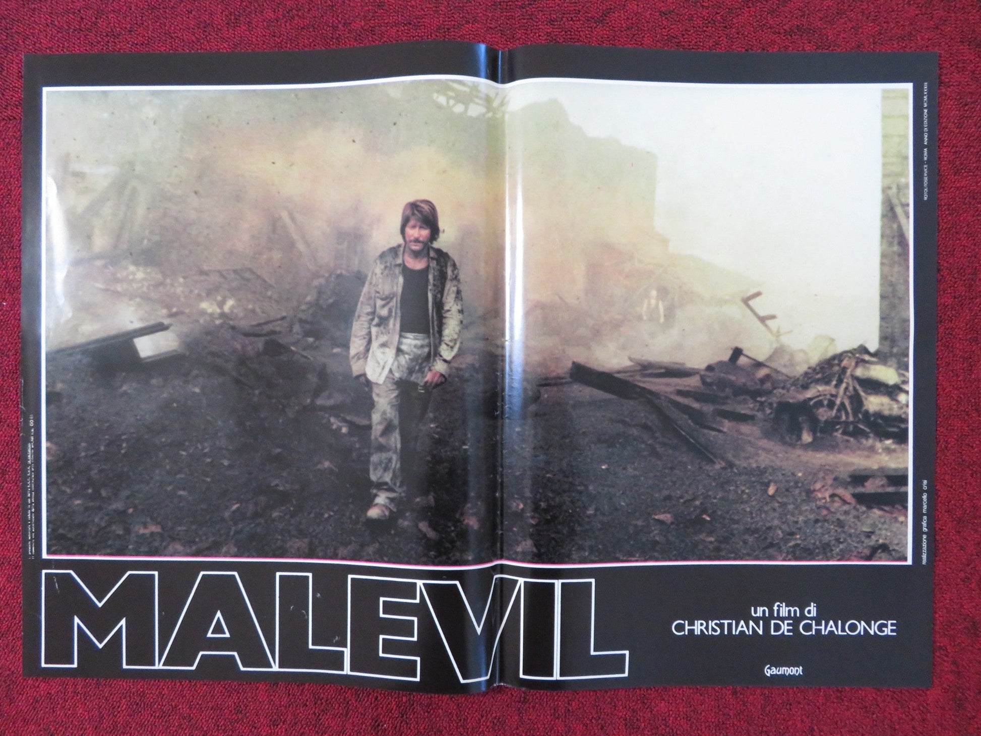 MALEVIL - E ITALIAN FOTOBUSTA POSTER MICHEL SERRAULT JACQUES DUTRONC 1981 Rendezvous Cinema Movie posters