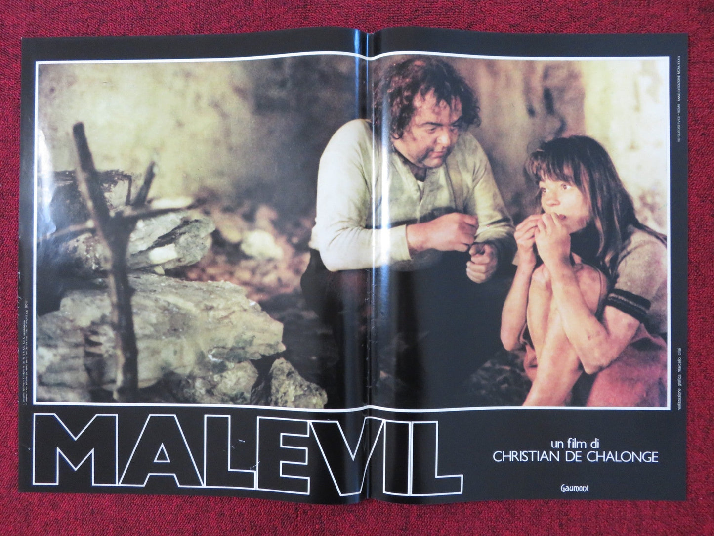 MALEVIL - F ITALIAN FOTOBUSTA POSTER MICHEL SERRAULT JACQUES DUTRONC 1981 Rendezvous Cinema Movie posters