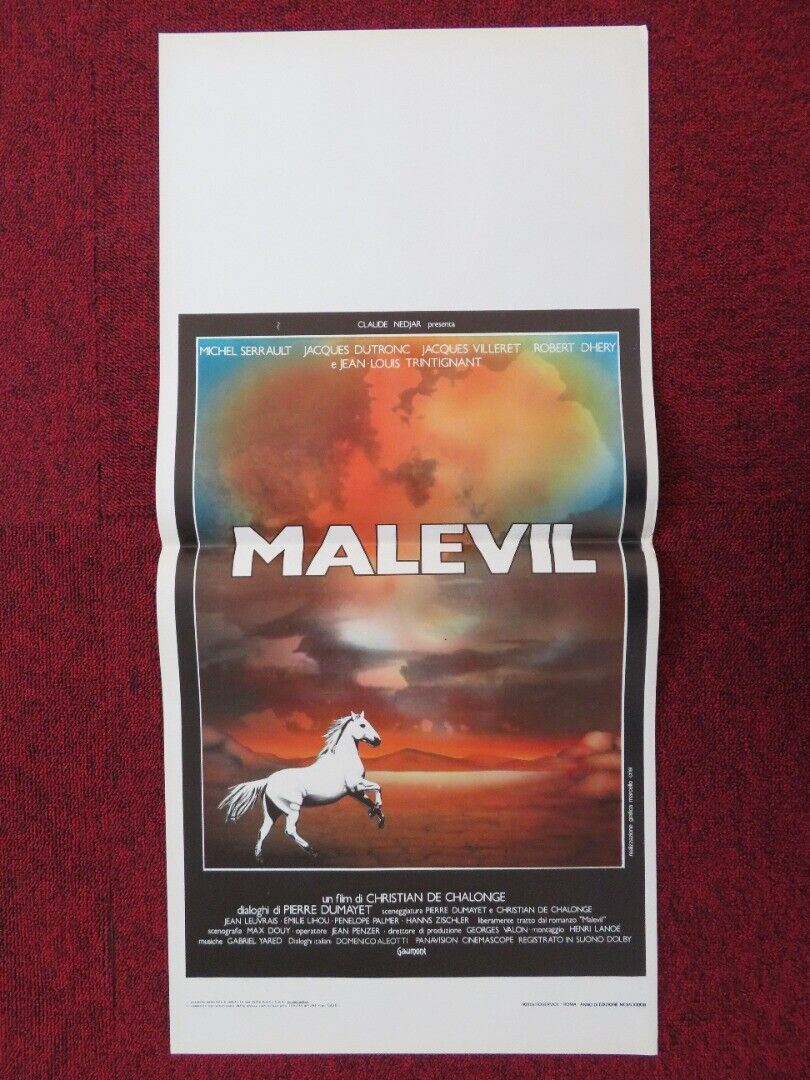 MALEVIL ITALIAN LOCANDINA (27.5"x13") POSTER M SERRAULT J DUTRONC 1981 Movie posters