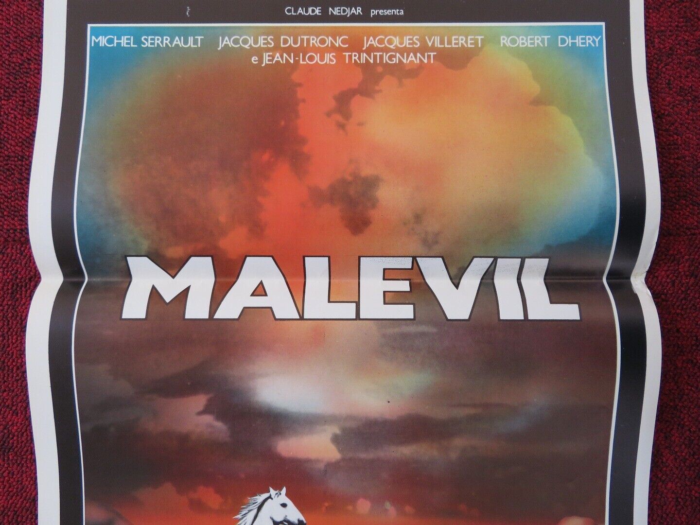MALEVIL ITALIAN LOCANDINA (27.5"x13") POSTER M SERRAULT J DUTRONC 1981 Movie posters