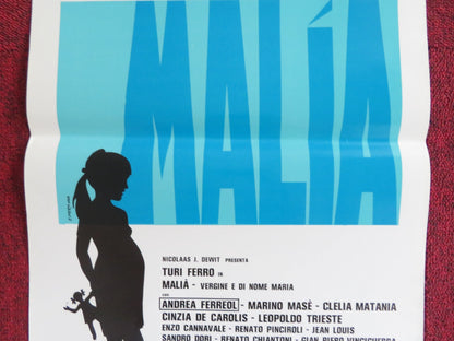 MALIA - VERGINE E DI NOME MARIA ITALIAN LOCANDINA POSTER TURI FERRO 1976 Rendezvous Cinema Movie posters