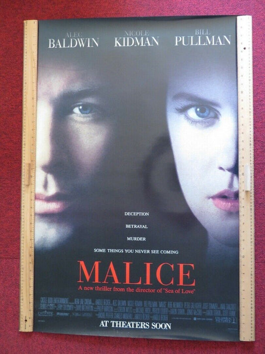 MALICE US ONE SHEET ROLLED POSTER ALEC BALDWIN NICOLE KIDMAN 1993 Movie posters