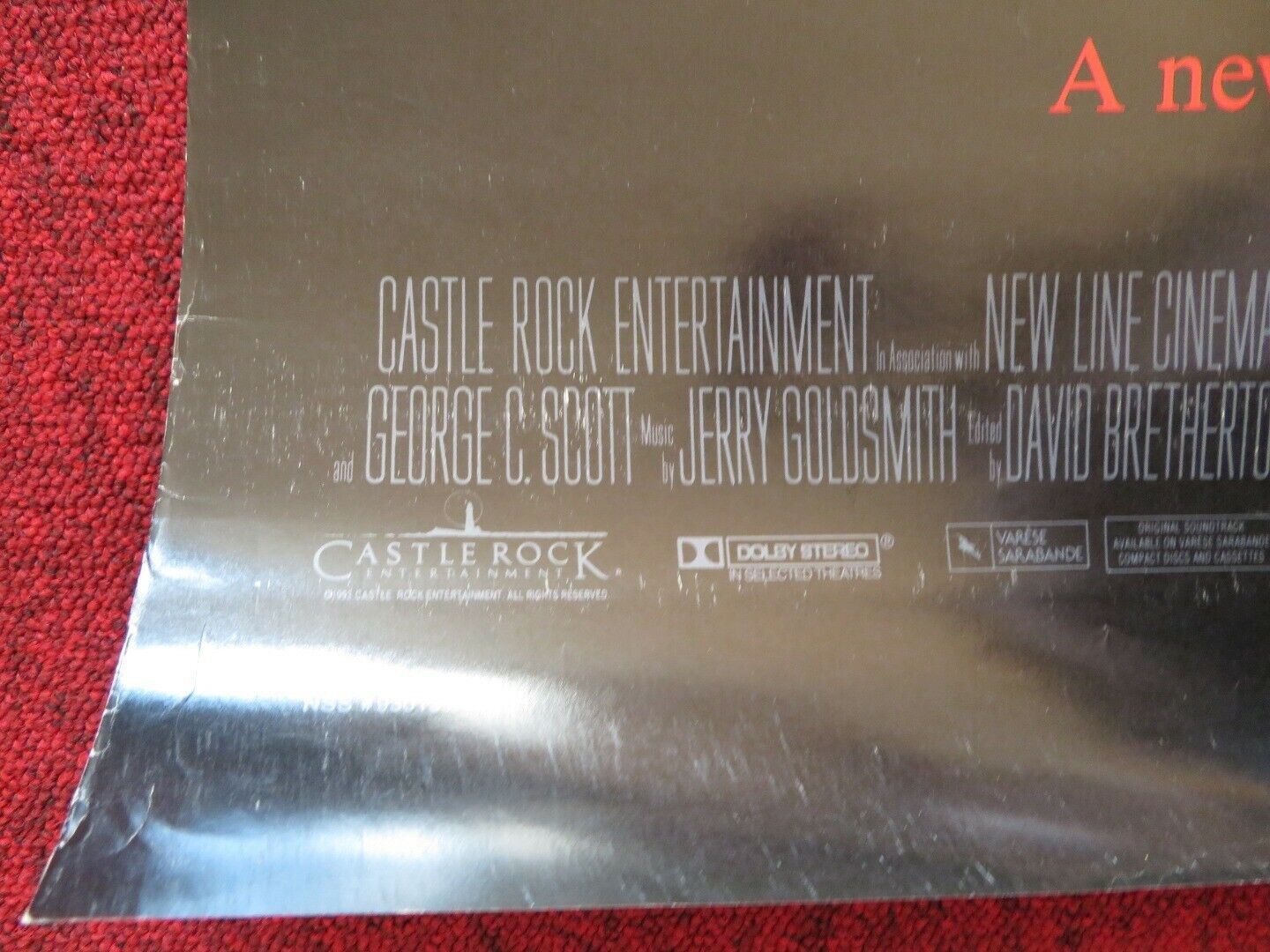 MALICE US ONE SHEET ROLLED POSTER ALEC BALDWIN NICOLE KIDMAN 1993 Movie posters