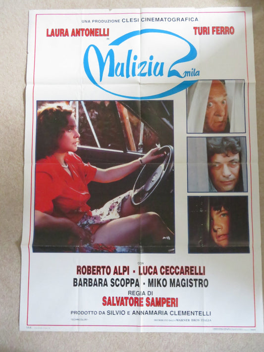 MALIZIA 2000 ITALIAN 2 FOGLIO POSTER LAURA ANTONELLI TURI FERRO 1991 Rendezvous Cinema Movie posters