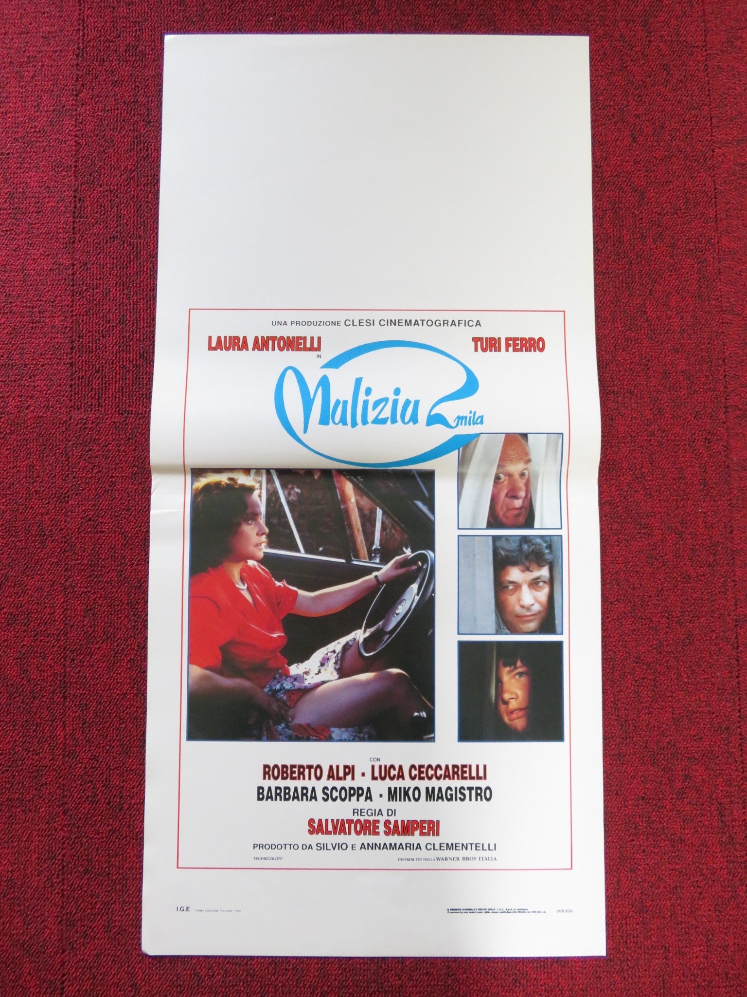 MALIZIA 2000 ITALIAN LOCANDINA POSTER LAURA ANTONELLI TURI FERRO 1991 Rendezvous Cinema Movie posters