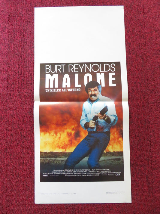 MALONE ITALIAN LOCANDINA POSTER BURT REYNOLDS CLIFF ROBERTSON 1987 Rendezvous Cinema Movie posters