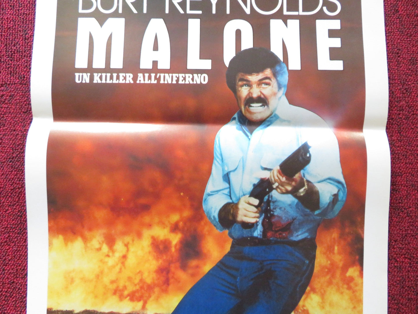 MALONE ITALIAN LOCANDINA POSTER BURT REYNOLDS CLIFF ROBERTSON 1987 Rendezvous Cinema Movie posters
