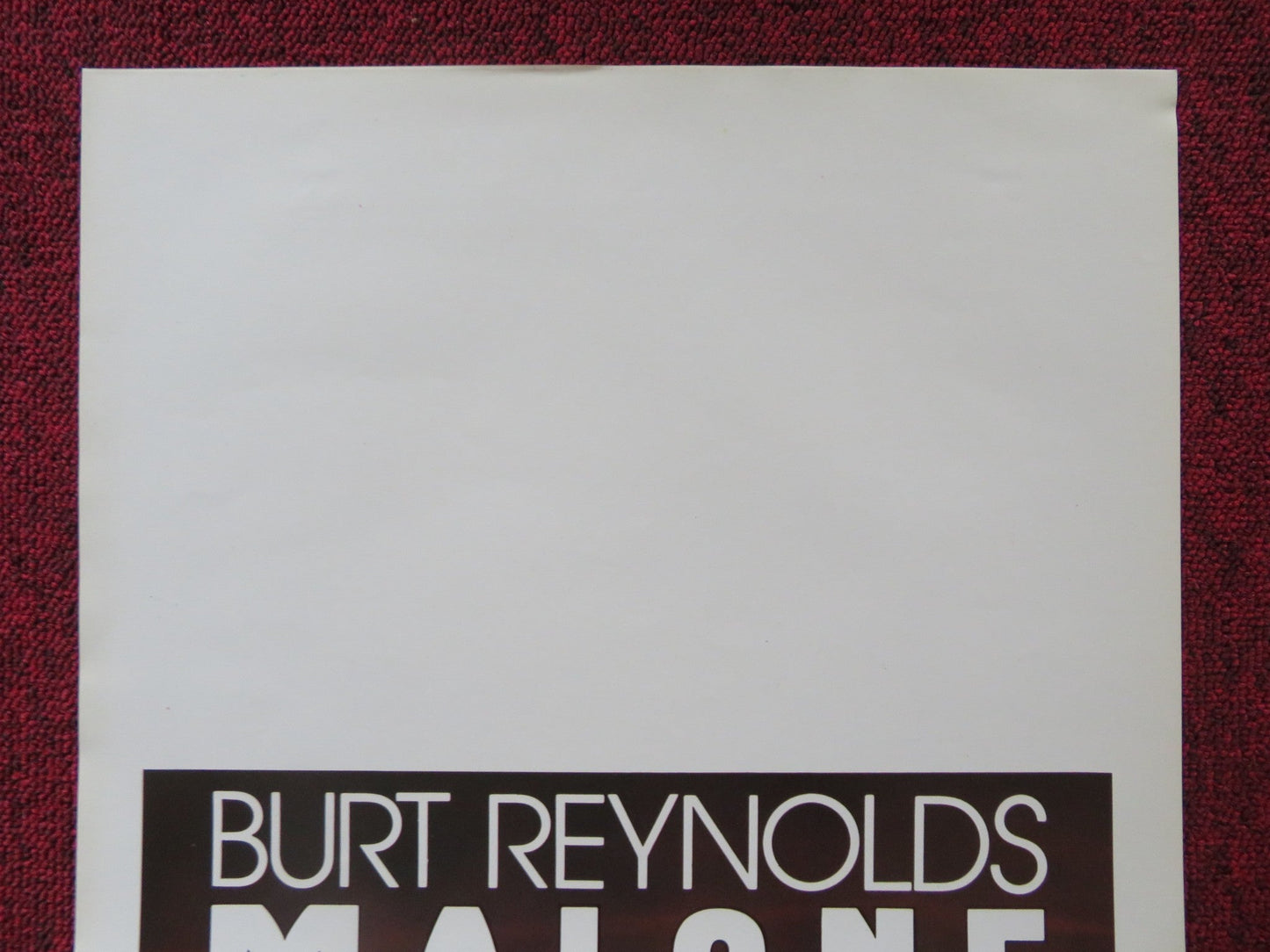 MALONE ITALIAN LOCANDINA POSTER BURT REYNOLDS CLIFF ROBERTSON 1987 Rendezvous Cinema Movie posters