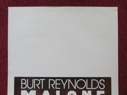 MALONE ITALIAN LOCANDINA POSTER BURT REYNOLDS CLIFF ROBERTSON 1987 Rendezvous Cinema Movie posters