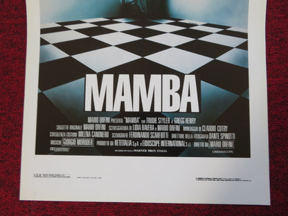 MAMBA ITALIAN LOCANDINA (27.5"x13") POSTER TRUDIE STYLER GREGG HENRY 1988 Rendezvous Cinema Movie posters