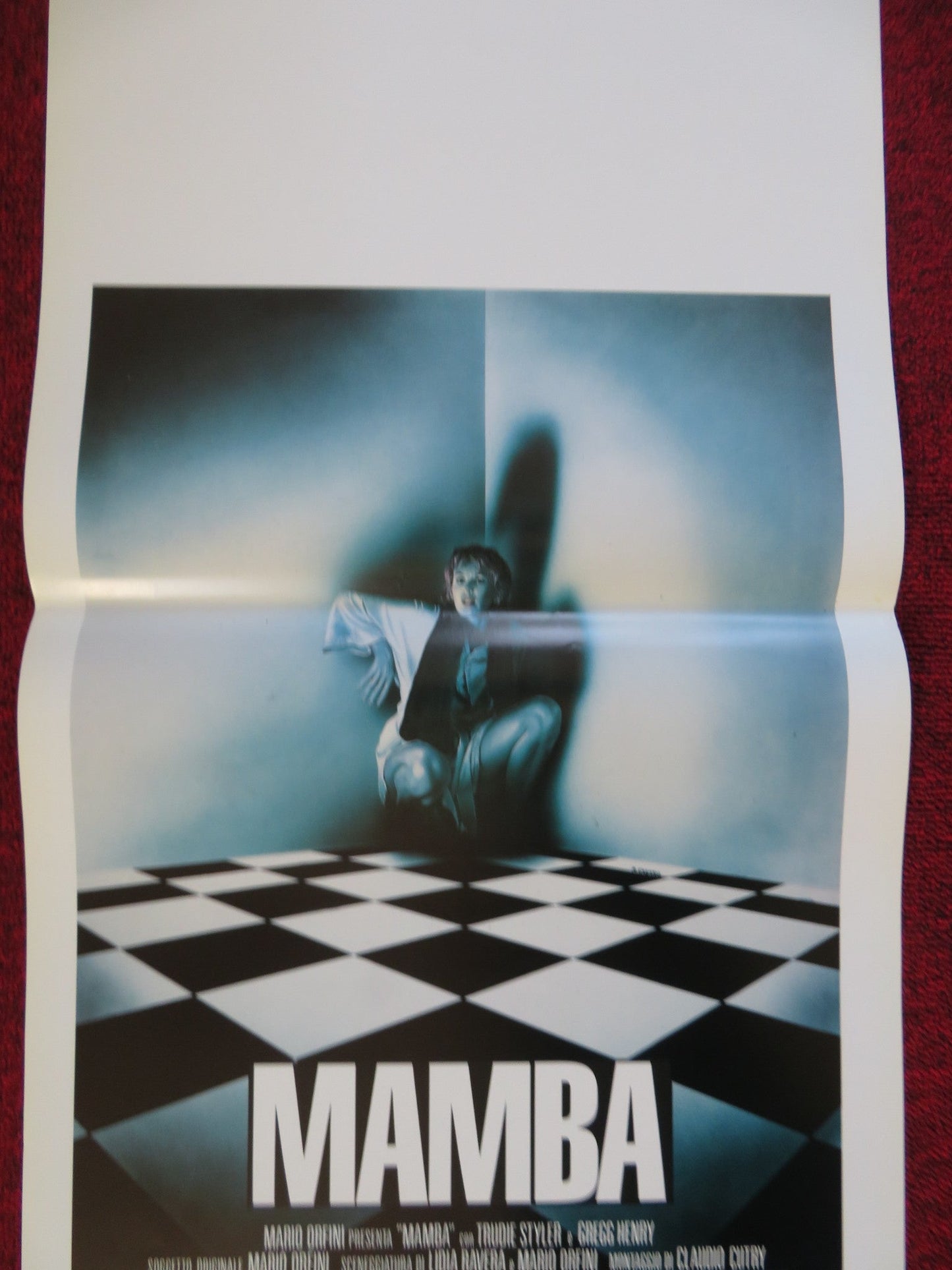 MAMBA ITALIAN LOCANDINA (27.5"x13") POSTER TRUDIE STYLER GREGG HENRY 1988 Rendezvous Cinema Movie posters