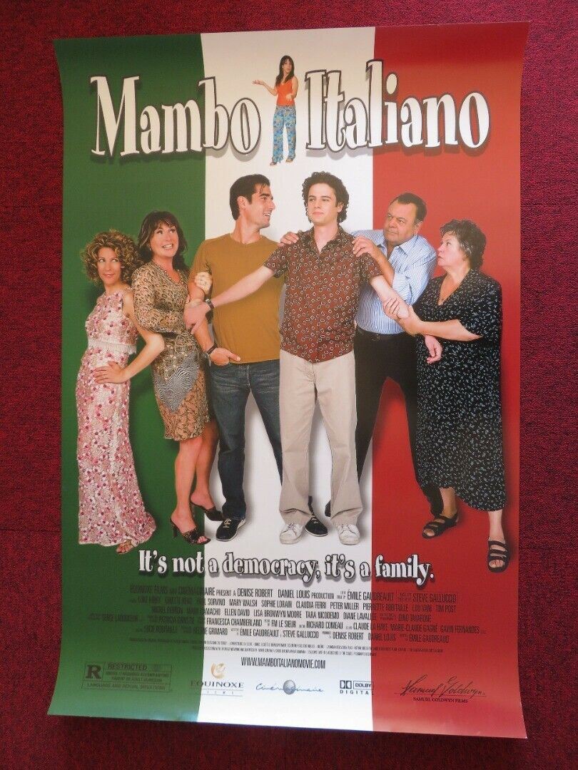 MAMBO ITALIANO US ONE SHEET ROLLED POSTER LUKE KIRBY GINETTE RENO 2003 Movie posters
