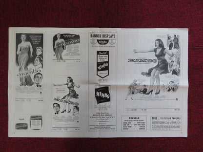 MAMBO UNCUT PARAMOUNT FOLDED PRESS BOOK SILVANA MANGANO VITTORIO GASSMAN 1954 Rendezvous Cinema Movie posters