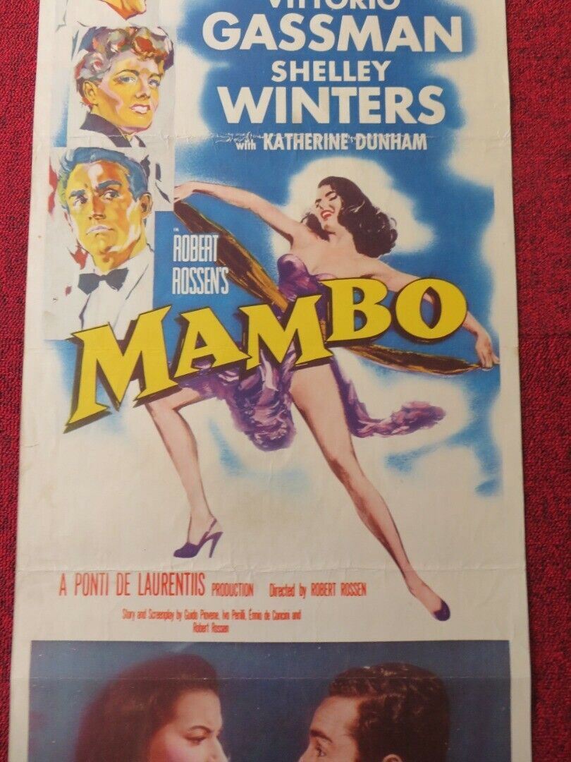 MAMBO US INSERT (14"x 36") POSTER SILVANA MANGANO 1954 Movie posters