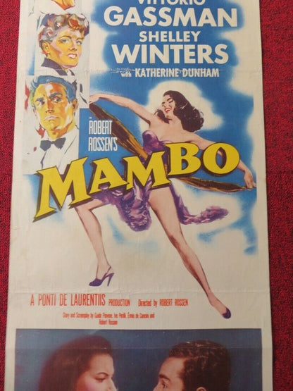 MAMBO US INSERT (14"x 36") POSTER SILVANA MANGANO 1954 Movie posters