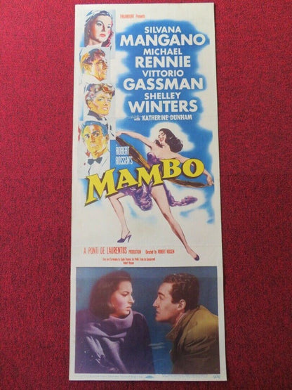 MAMBO US INSERT (14"x 36") POSTER SILVANA MANGANO 1954 Movie posters