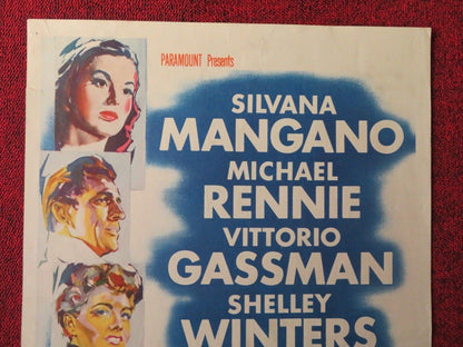 MAMBO US INSERT (14"x 36") POSTER SILVANA MANGANO 1954 Movie posters