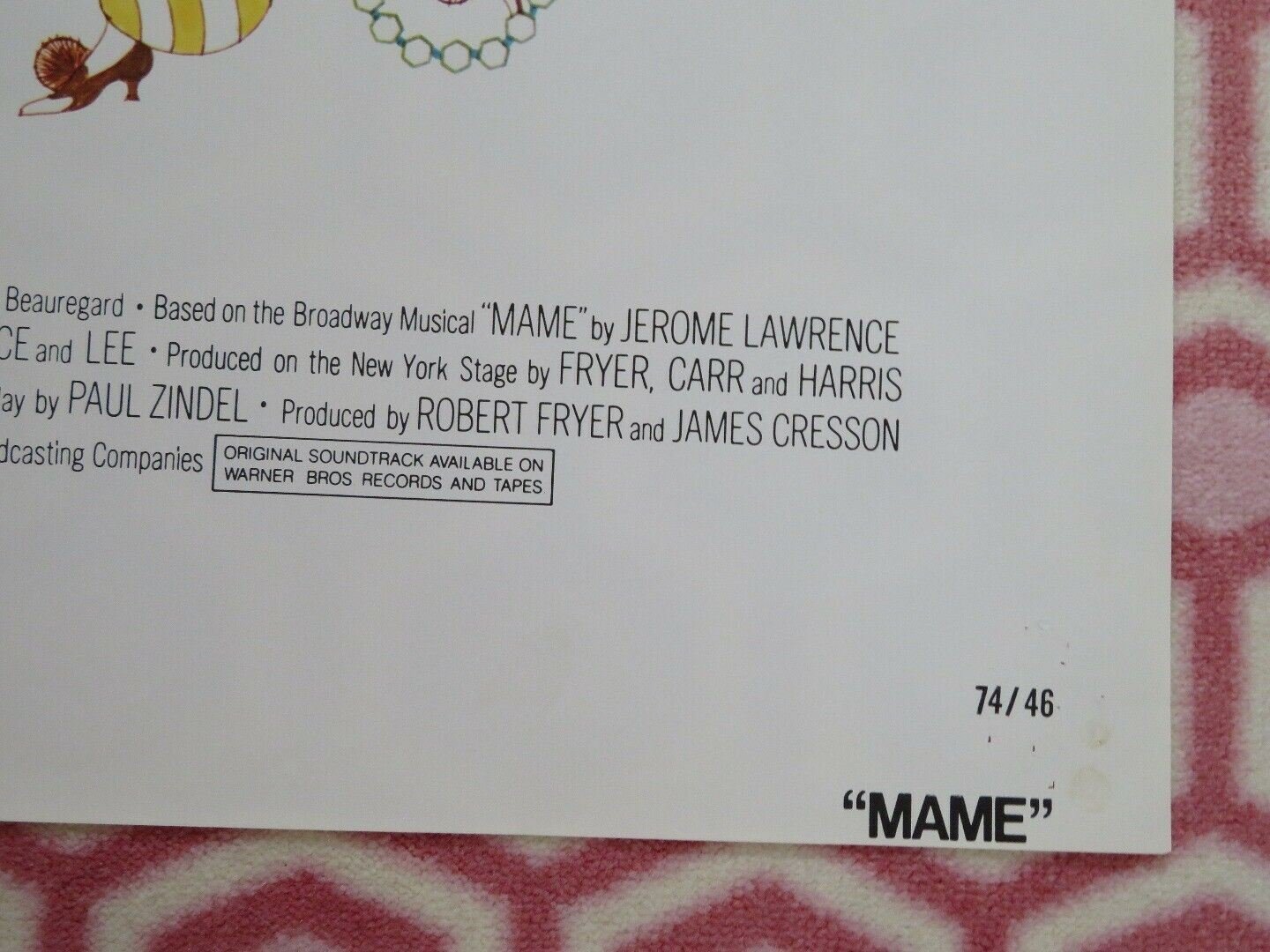 MAME US ONE SHEET POSTER LUCILLE BALL BRUCE DAVISON 1974 - Rendezvous Cinema