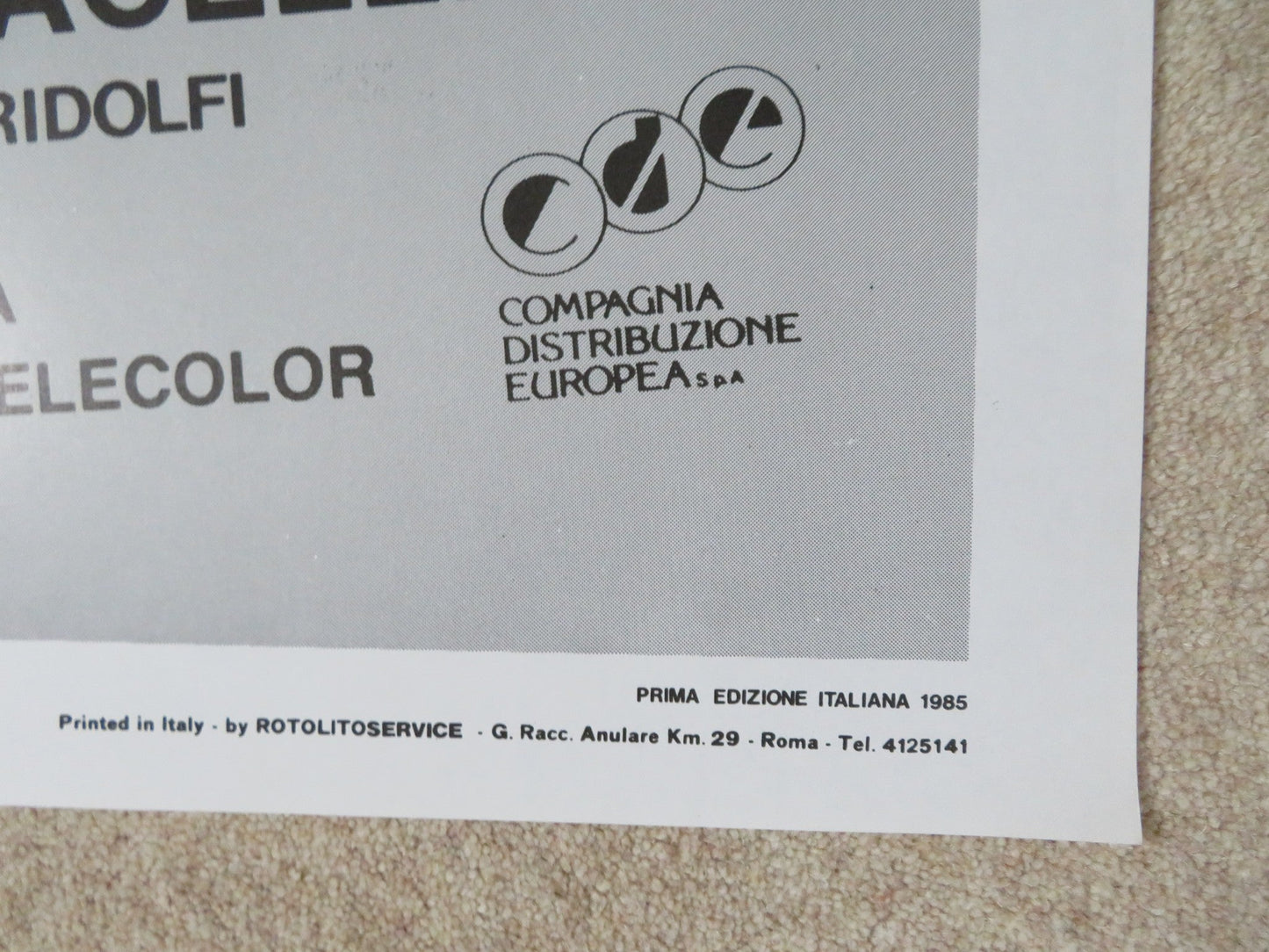 MAMMA EBE ITALIAN 2 FOGLIO POSTER STEFANIA SANDRELLI BERTA DOMINGUEZ D. 1985 Rendezvous Cinema Movie posters