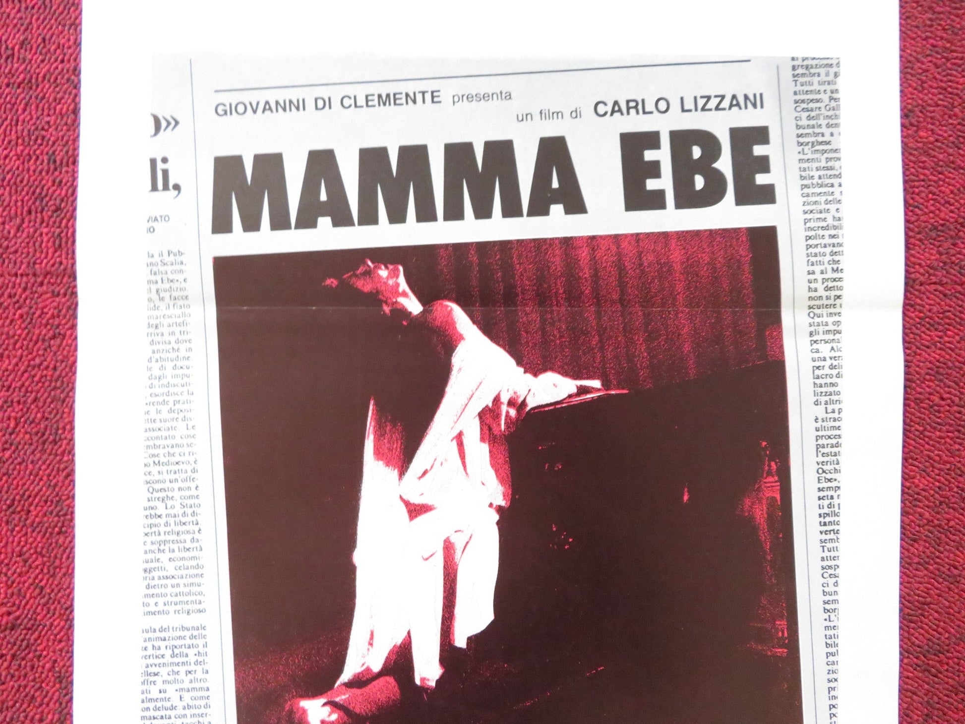 MAMMA EBE ITALIAN LOCANDINA POSTER CASSANDRA DOMENICA STEFANIA SANDRELLI 1985 Rendezvous Cinema Movie posters