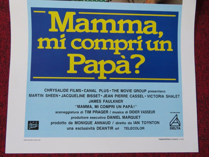 MAMMA MI COMPRI UN PAPA? ITALIAN LOCANDINA (27.5"x13") POSTER MARTIN SHEEN 1992 - Rendezvous Cinema
