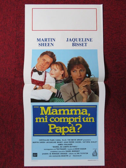 MAMMA MI COMPRI UN PAPA? ITALIAN LOCANDINA (27.5"x13") POSTER MARTIN SHEEN 1992 - Rendezvous Cinema
