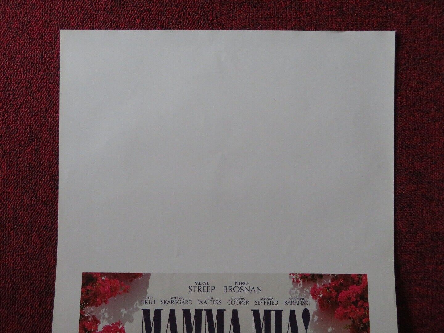 MAMMA MIA! ITALIAN LOCANDINA (27.5"x13") POSTER MERYL STREEP PIERCE BROSNAN 2008 Movie posters