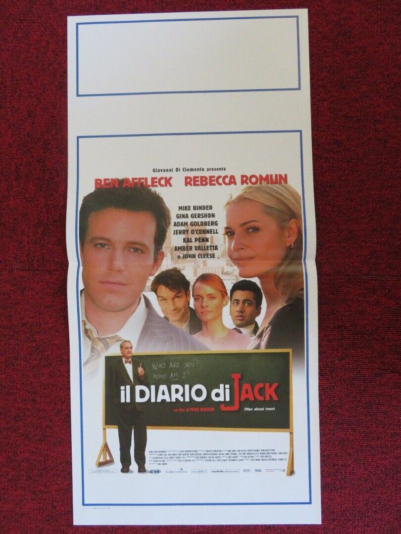 MAN ABOUT TOWN ITALIAN LOCANDINA (27.5"x13") POSTER BEN AFFLECK 2006 Movie posters