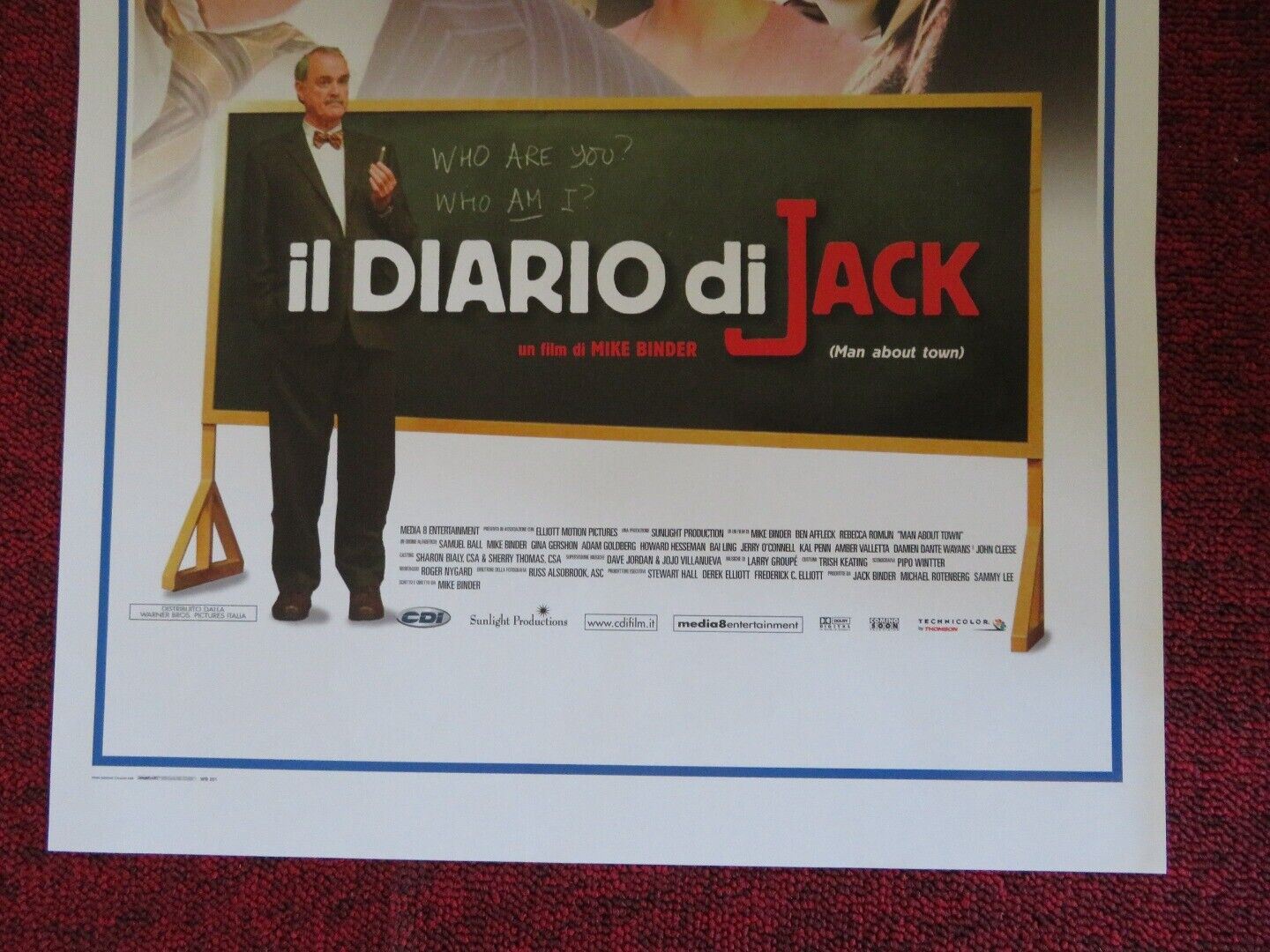 MAN ABOUT TOWN ITALIAN LOCANDINA (27.5"x13") POSTER BEN AFFLECK 2006 Movie posters