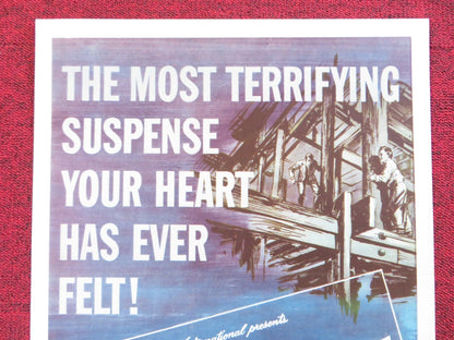 MAN AFRAID US INSERT (14"x 36") POSTER GEORGE NADER PHYLLIS THAXTER 1957 Rendezvous Cinema Movie posters