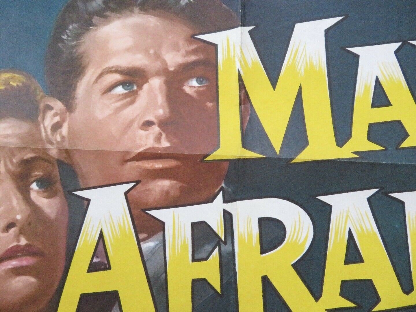 MAN AFRAID US ONE SHEET POSTER GEORGE NADER 1957 Movie posters