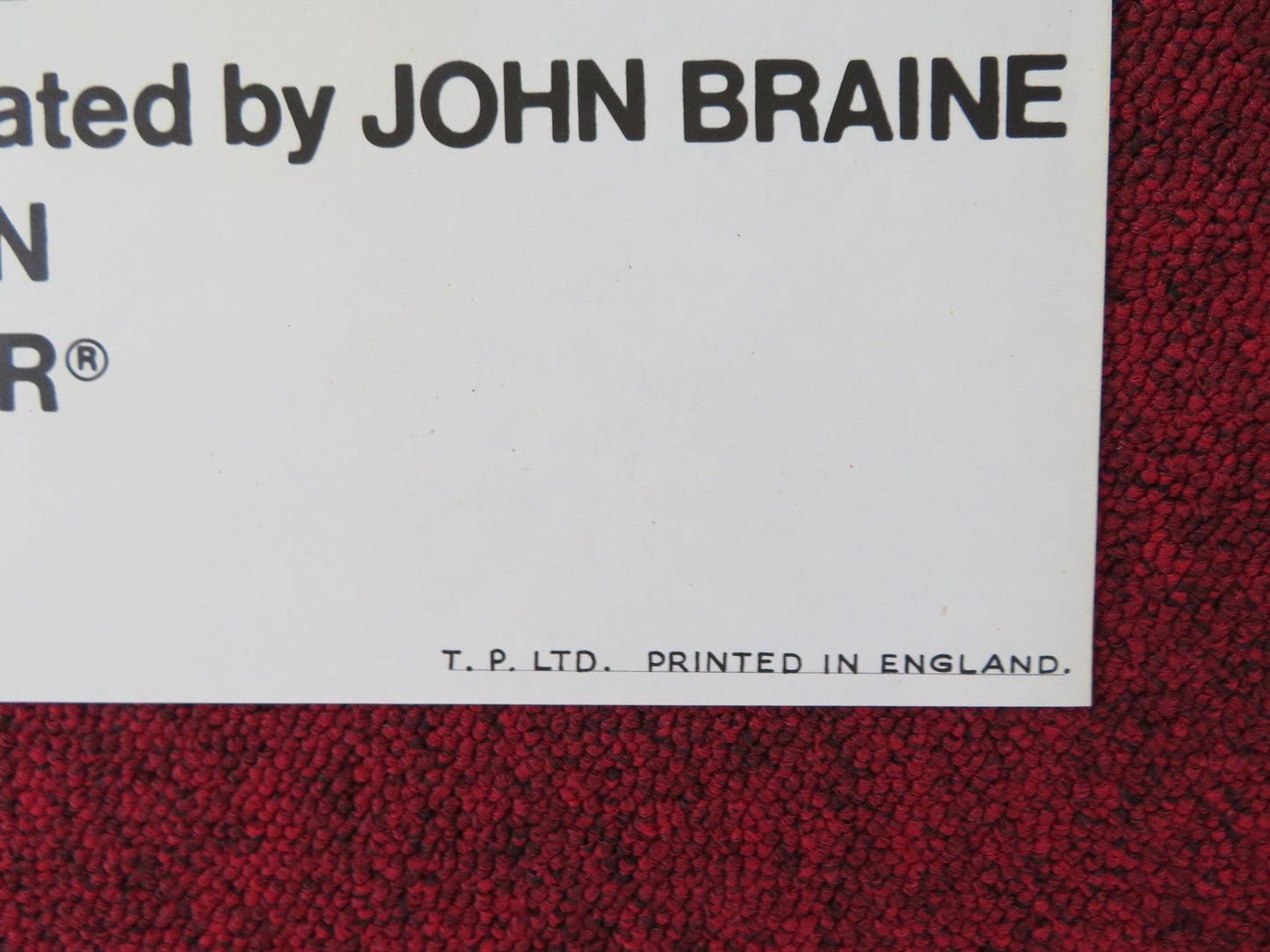 MAN AT THE TOP FOLDED US ONE SHEET POSTER KENNETH HAIGH NANETTE NEWMAN 1975 Rendezvous Cinema Movie posters