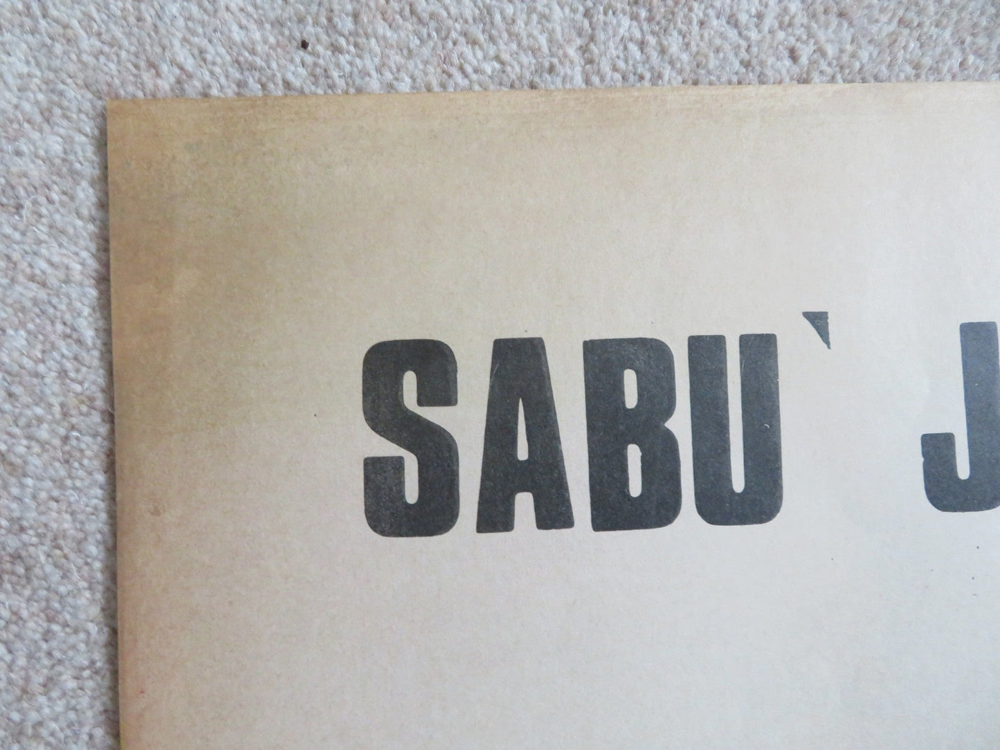 MAN EATER OF KUMAON ITALIAN 2 FOGLIO POSTER SABU WENDELL COREY R1950S Rendezvous Cinema Movie posters