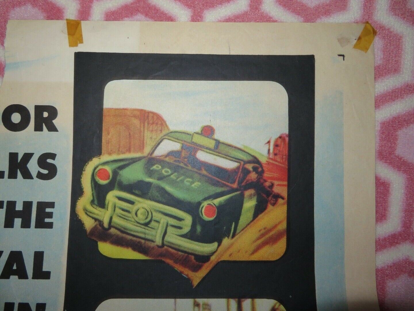 MAN IN THE DARK STYLE 1A FOLDED US ONE SHEET POSTER EDMOND O'BRIEN 1953 - Rendezvous Cinema