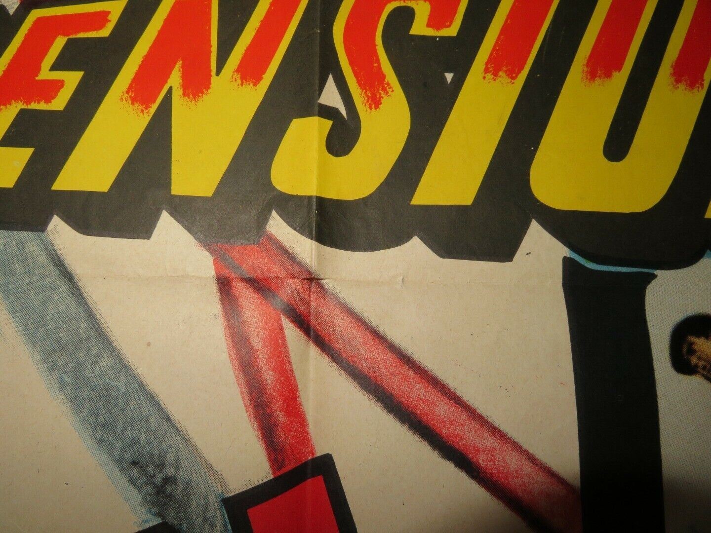 MAN IN THE DARK STYLE 1A FOLDED US ONE SHEET POSTER EDMOND O'BRIEN 1953 - Rendezvous Cinema