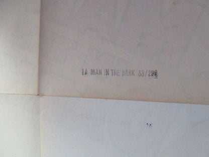 MAN IN THE DARK STYLE 1A FOLDED US ONE SHEET POSTER EDMOND O'BRIEN 1953 - Rendezvous Cinema