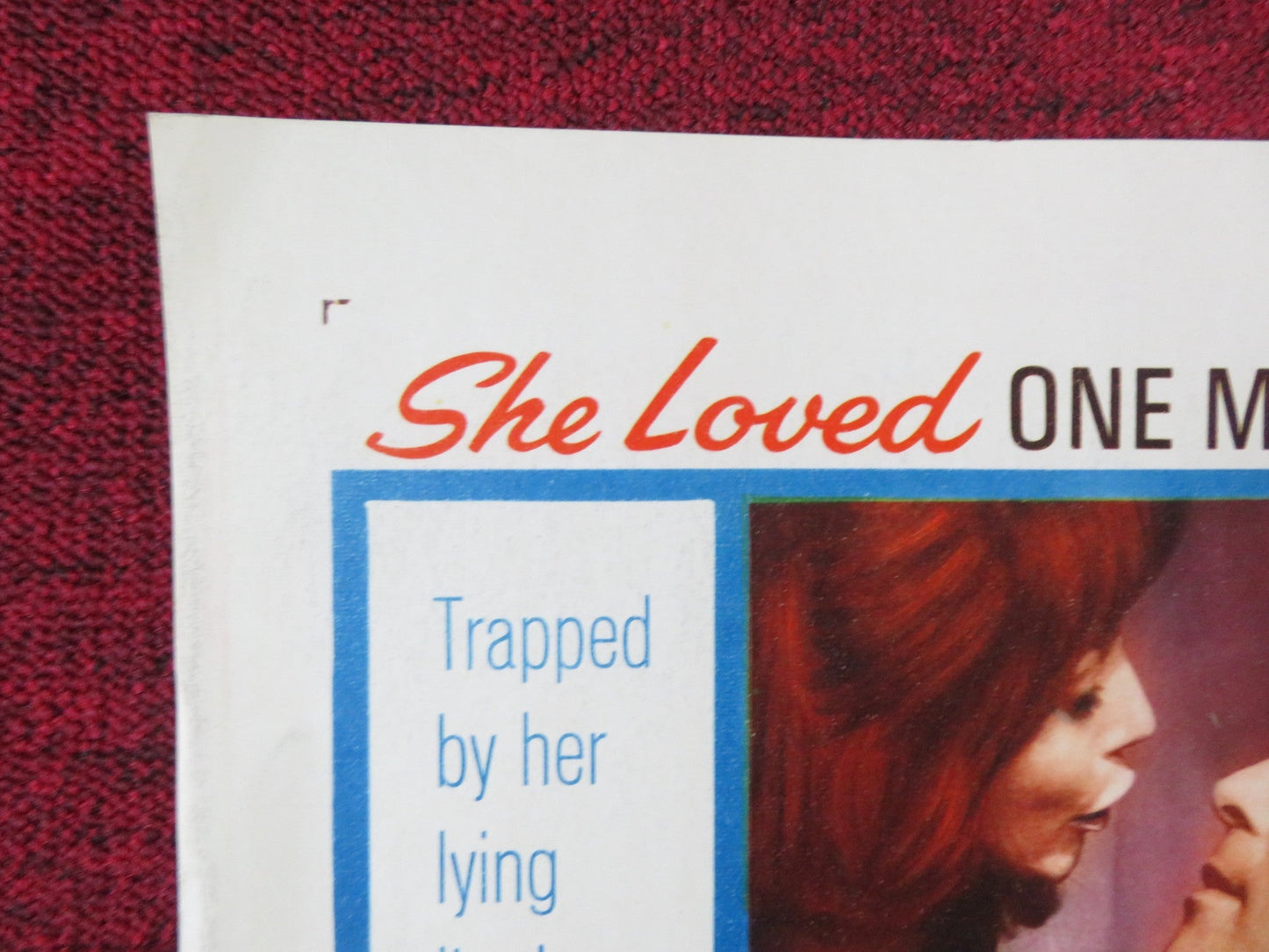 MAN IN THE DARK US HALF SHEET (22"x 28") POSTER WILLIAM SYLVESTER 1965 Rendezvous Cinema Movie posters