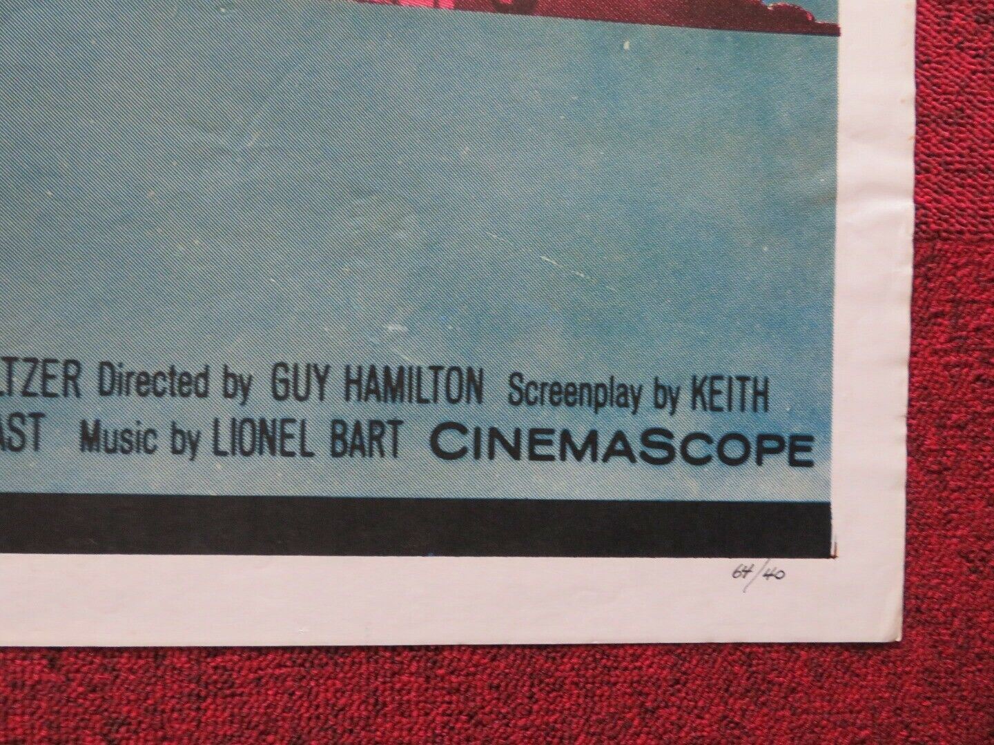 MAN IN THE MIDDLE FOLDED US ONE SHEET POSTER ROBERT MITCHUM FRANCE NUYEN 1964 Movie posters