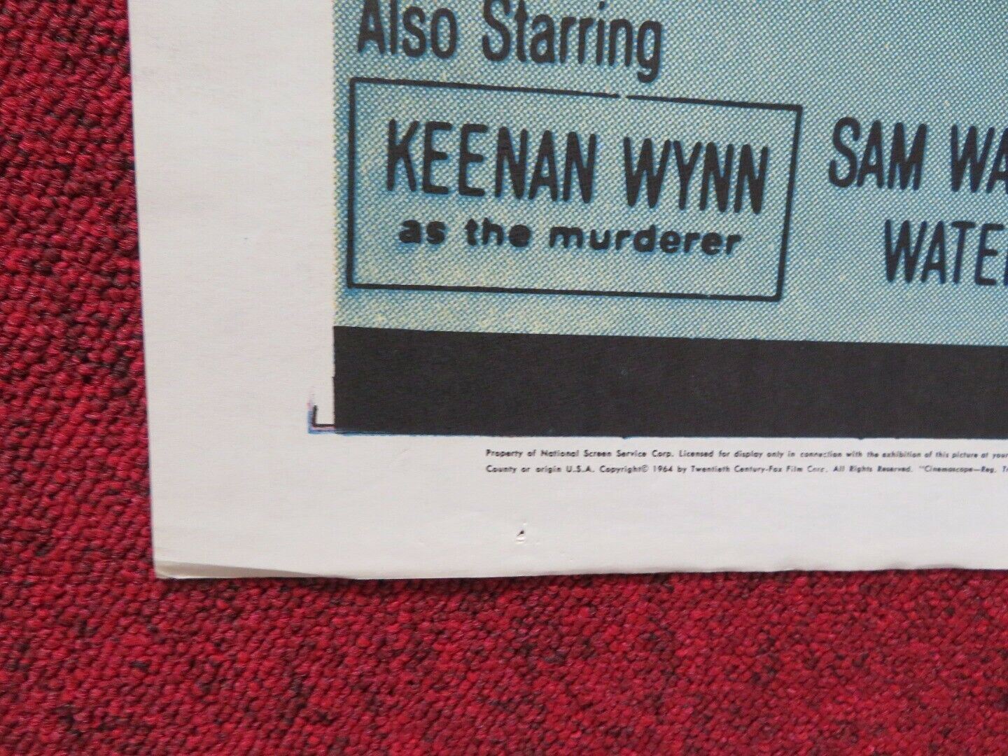 MAN IN THE MIDDLE FOLDED US ONE SHEET POSTER ROBERT MITCHUM FRANCE NUYEN 1964 Movie posters