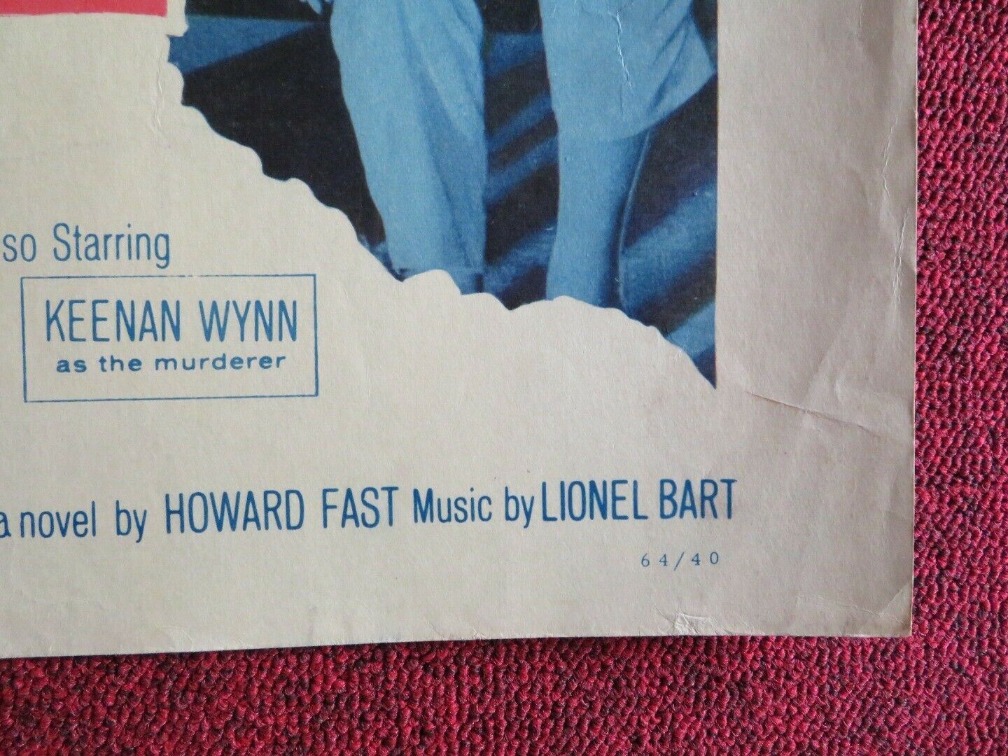 MAN IN THE MIDDLE US HALF SHEET (22"x 28") POSTER ROBERT MITCHUM 1964 Movie posters