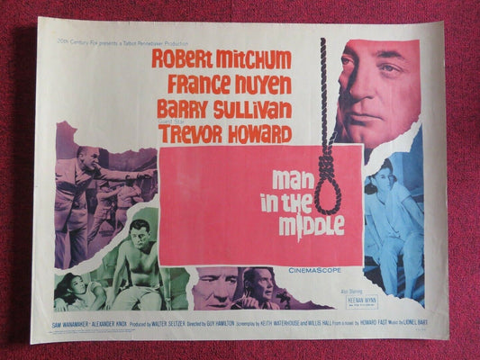 MAN IN THE MIDDLE US HALF SHEET (22"x 28") POSTER ROBERT MITCHUM 1964 Movie posters