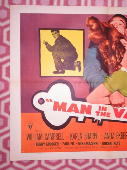 MAN IN THE VAULT US HALF SHEET (22"x 28") POSTER KAREN SHARP W CAMPBELL 1956 - Rendezvous Cinema