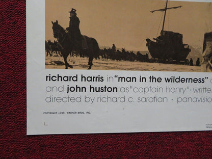 MAN IN THE WILDERNESS FOLDED US ONE SHEET POSTER RICHARD HARRIS 1971 Movie posters